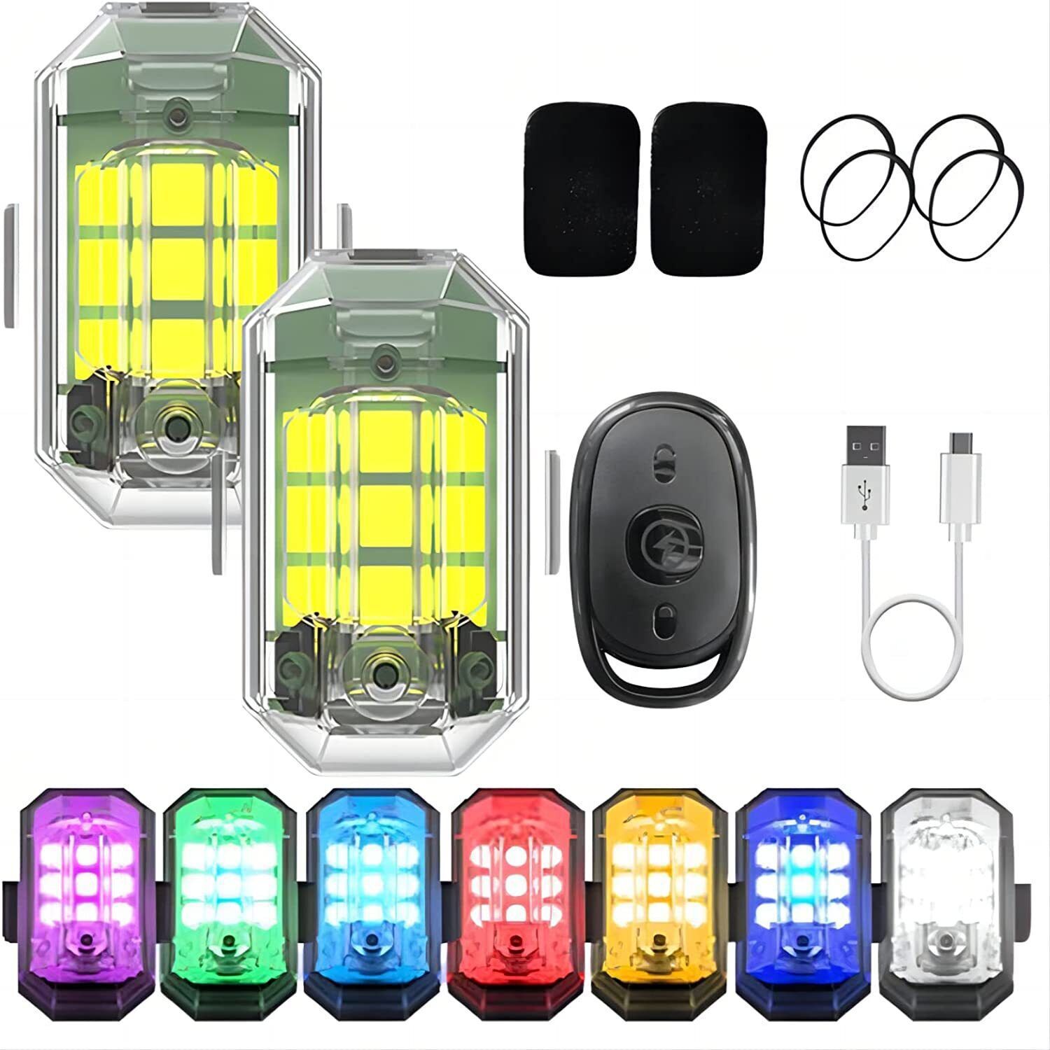1/2/4 stuks RC motorfietsverli - Drone Led Light recensie en prijs